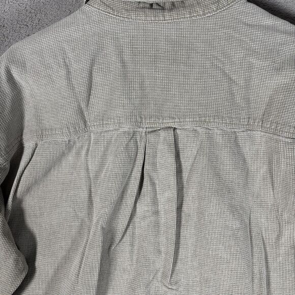 Vintage Bird Dog Khakis Shirt Mens Size XL Shacket Flannel Taupe Camping Outdoor - Picture 12 of 13